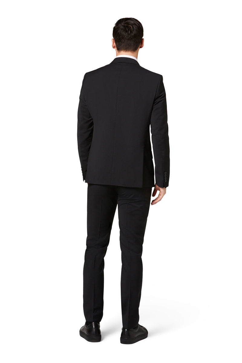 Sacou Allan negru slim Digel Move - detaliu