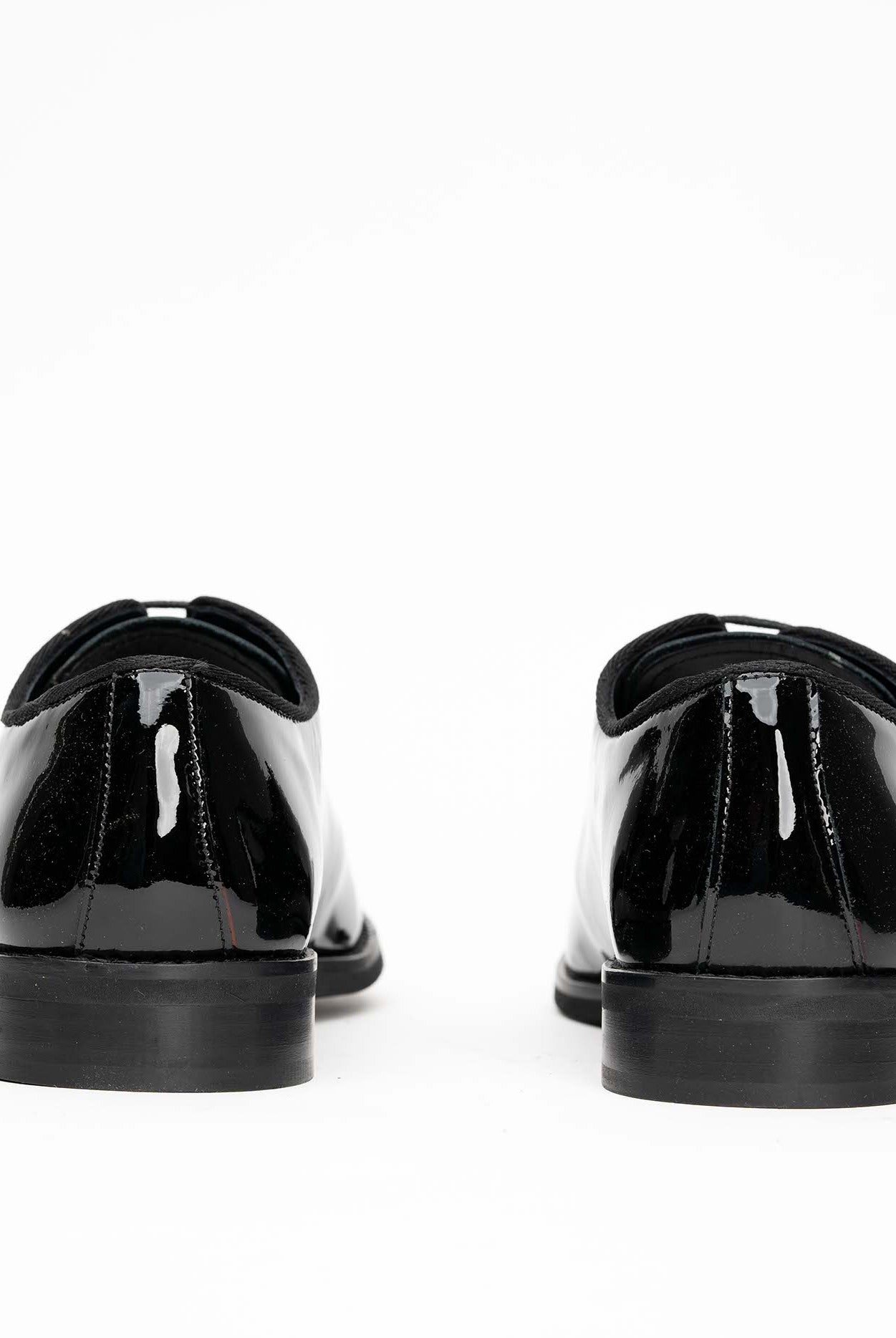 Pantofi ceremonie negri din lac 874