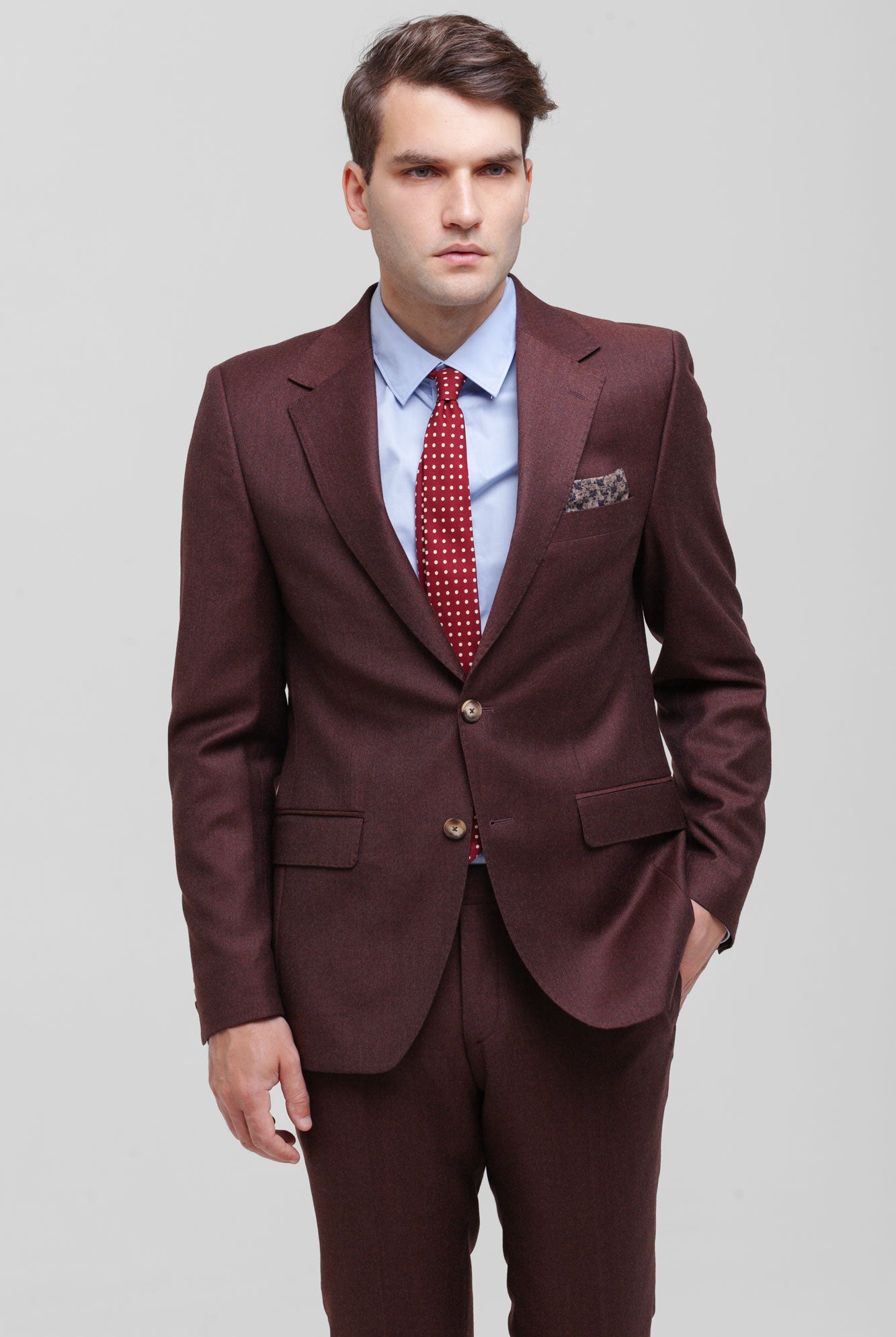 Costum Calabria maro inchis slim
