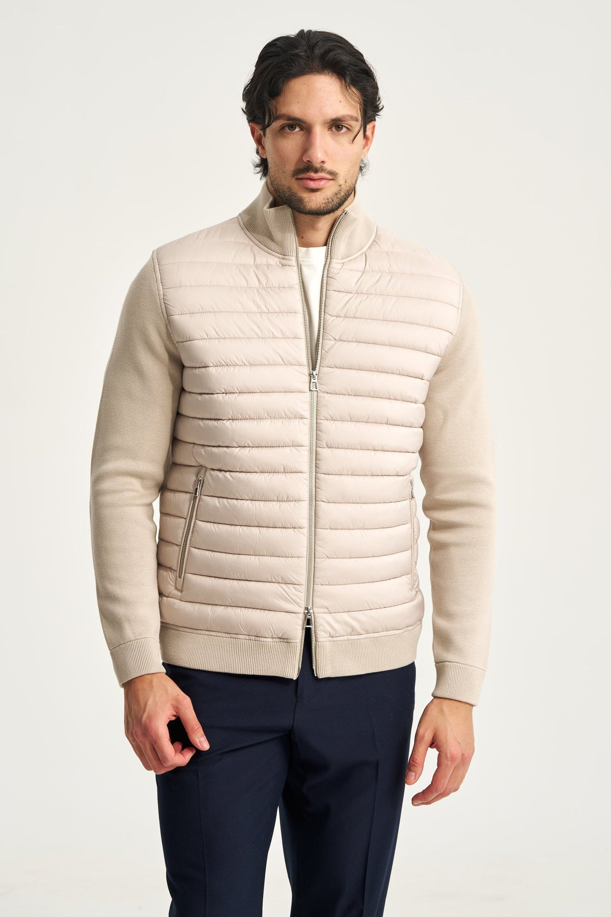 Cardigan matlasat Avallon bej