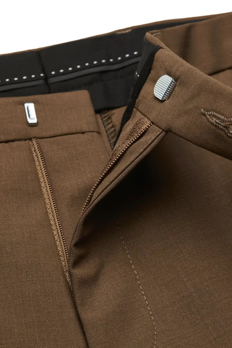 Pantaloni Noah maro - detaliu talie