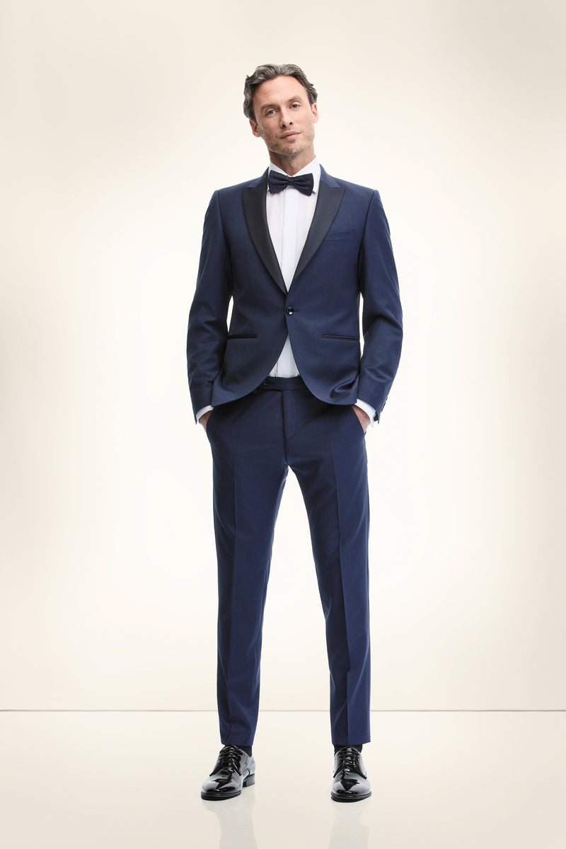 Costum de mire Ravi Franco bleumarin Digel - pe model