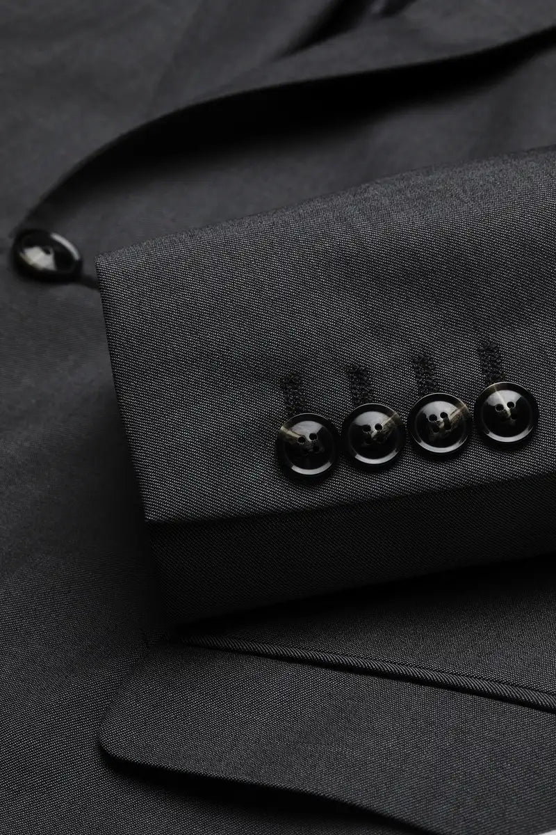 Costum Alesso / Apollo gri grafit - detaliu nasturi manșetă