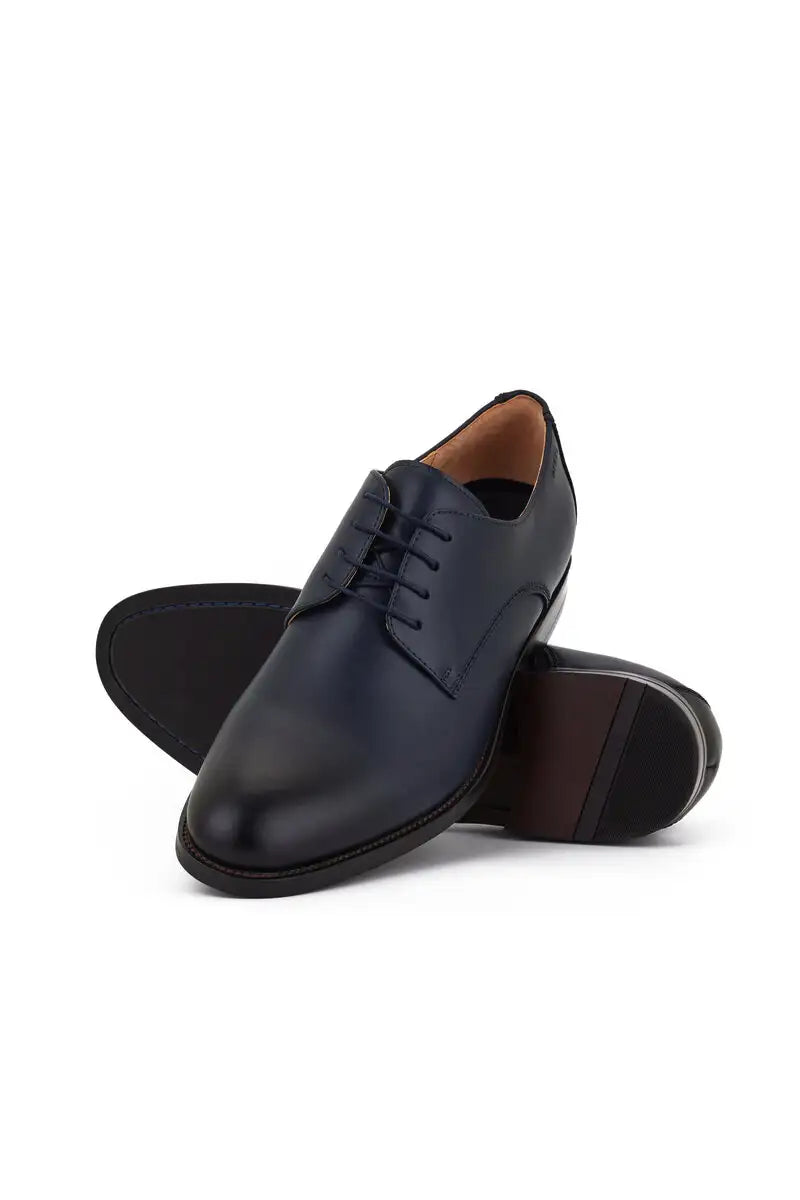 Pantofi derby Sebastian bleumarin - talpa