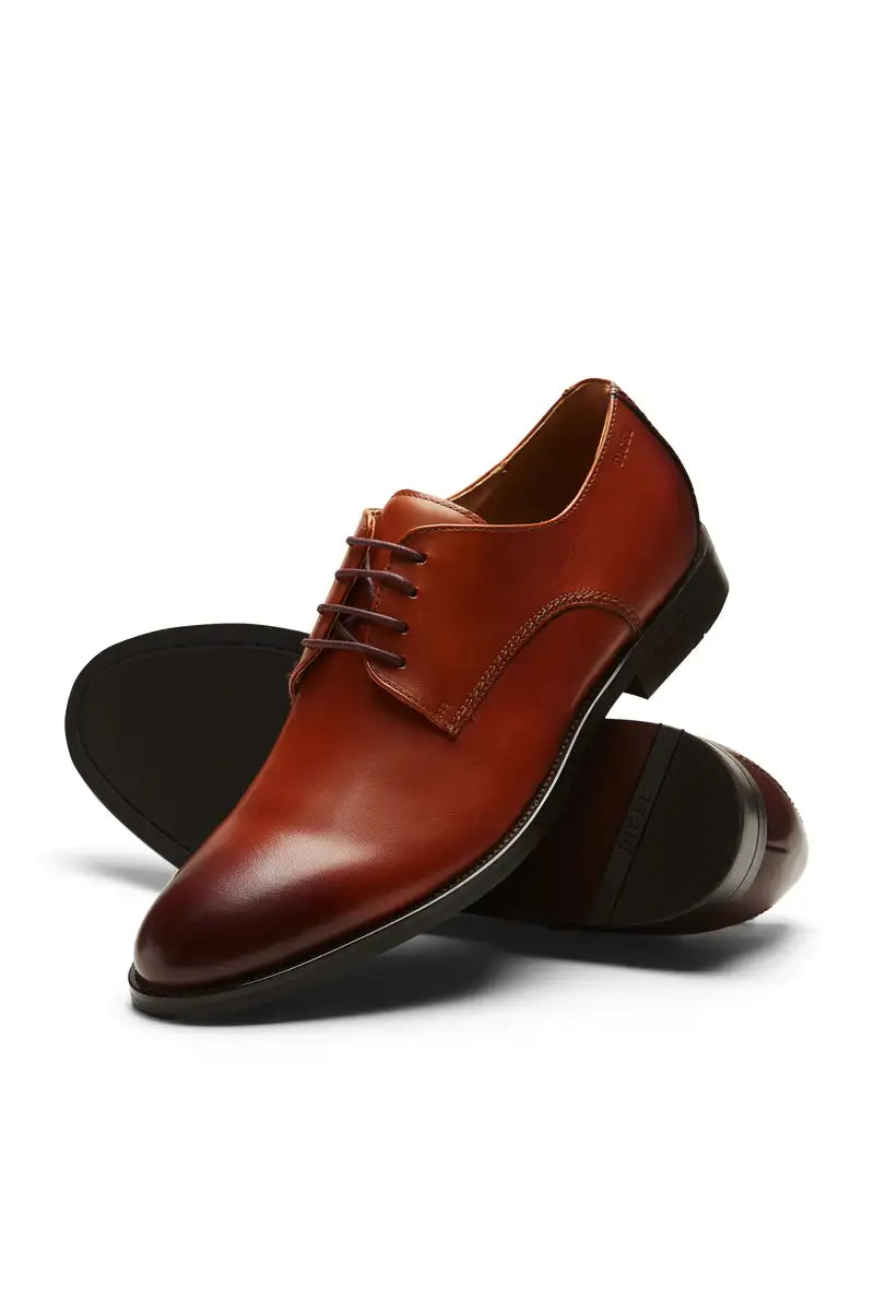 Pantofi derby Sebastian maro coniac - talpa