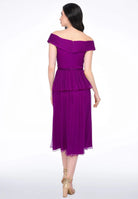 Rochie Jade magenta - vedere din spate