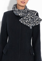 Palton negru damă Leonard Collection