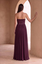 Rochie burgundy - vedere din spate
