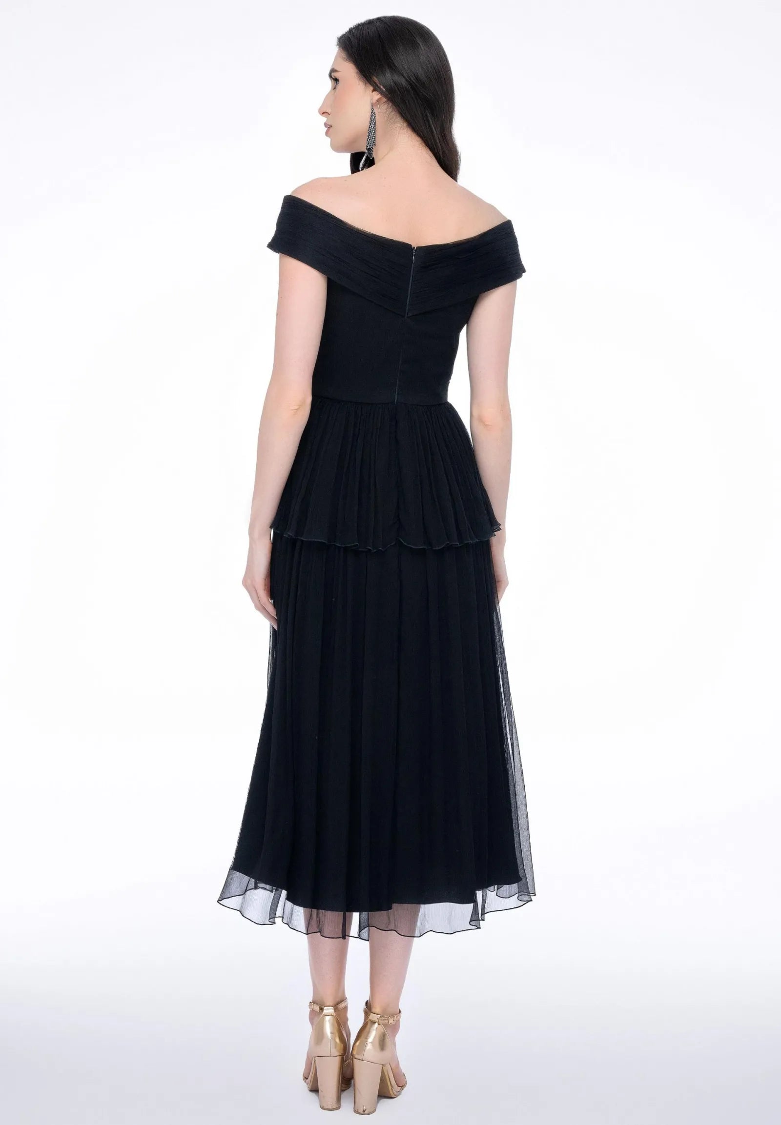 Rochie Jade neagră - vedere din spate
