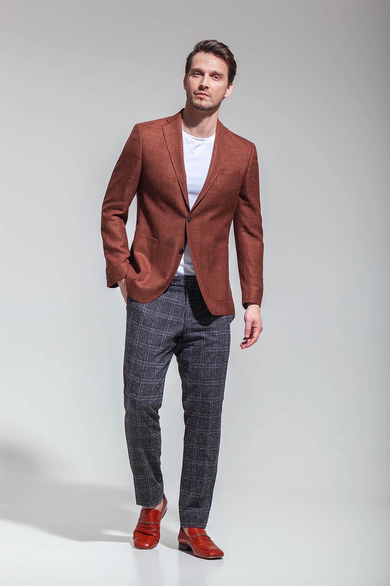 Sacou Arno maro slim
