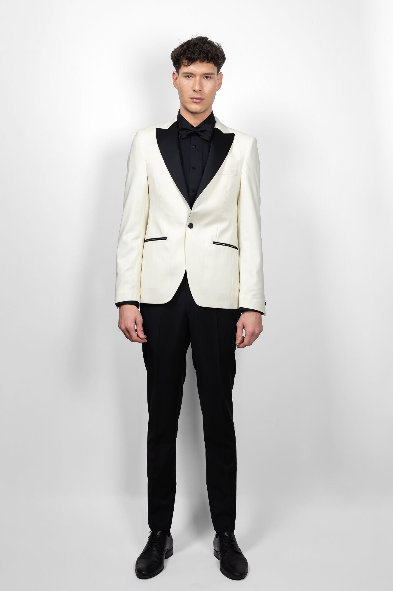 Sacou smoking Sorrento ecru slim Paolo Rossi