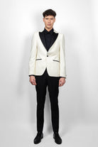 Sacou smoking Sorrento ecru slim Paolo Rossi