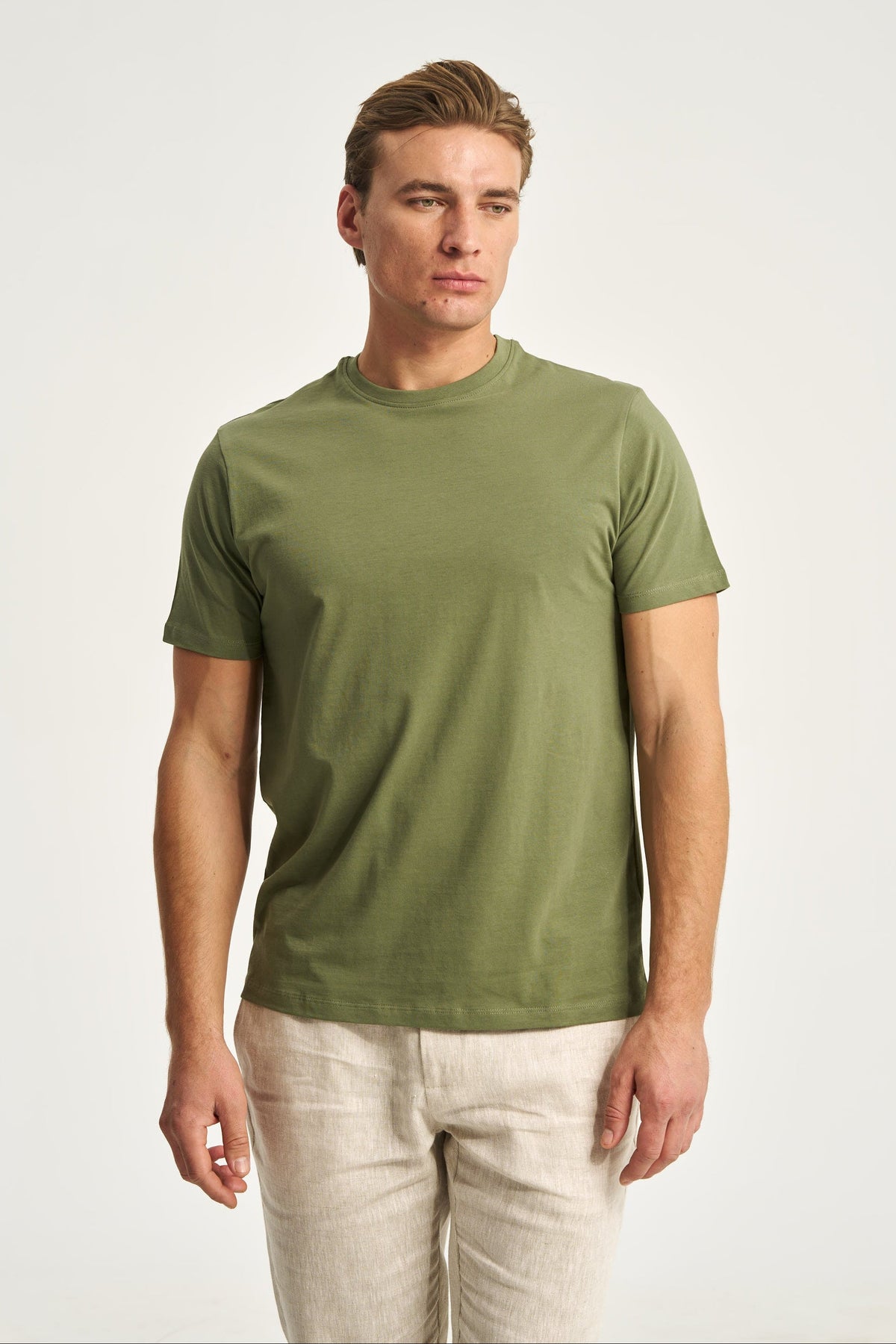 Tricou din bumbac verde