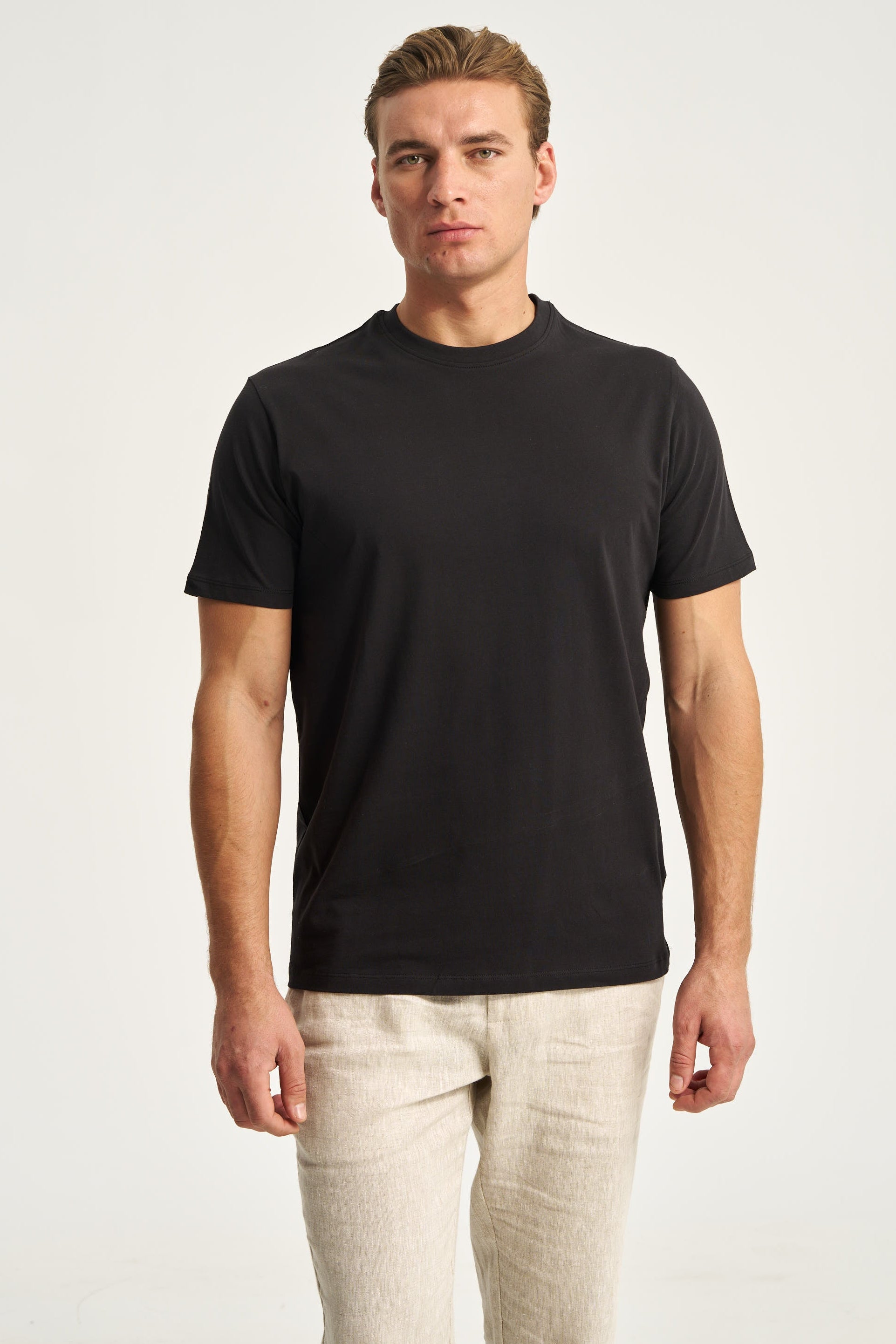 Tricou din bumbac negru