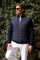 Cardigan matlasat Avallon bleumarin